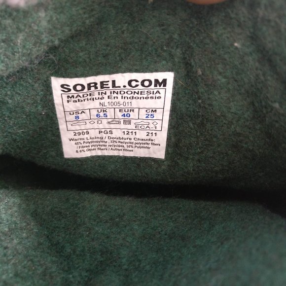 SOREL Caribou Waterproof Leather boot Extreme Winter boot Men 8us=Women 9.5us - Picture 7 of 9